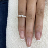 Half-Eternity Band Ring 0.9ct TCW, 14K Gold