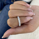Half-Eternity Band Ring 1.2ct TCW, 14K Gold