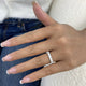 Half-Eternity Band Ring 1.2ct TCW, 14K Gold