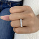 Half-Eternity Band Ring 1.2ct TCW, 14K Gold