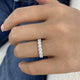 Half-Eternity Band Ring 1.2ct TCW, 14K Gold