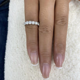 Half-Eternity Band Ring 1.2ct TCW, 14K Gold