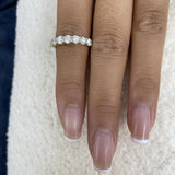 Half-Eternity Band Ring 1.2ct TCW, 14K Gold