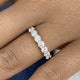 7-Stone Band Ring 1.2 ct TCW , Solid Gold 14k