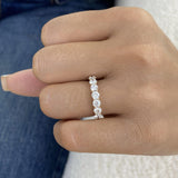 Half-Eternity Band Ring 1.2ct TCW, 14K Gold