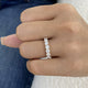 Half-Eternity Band Ring 1.2ct TCW, 14K Gold