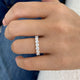 Half-Eternity Band Ring 1.2ct TCW, 14K Gold