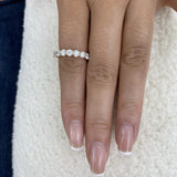 Half-Eternity Band Ring 1.2ct TCW, 14K Gold