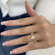Braided Band Ring 0.5 ct TCW , Solid Gold 14k