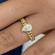 Braided Band Ring 0.5 ct TCW , Solid Gold 14k