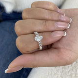 Solitaire Engagement Ring 0.4ct TCW, 14K Gold