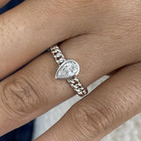 Braided Band Ring 0.4 ct TCW , Solid Gold 14k