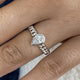 Braided Band Ring 0.4 ct TCW , Solid Gold 14k