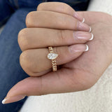Solitaire Engagement Ring 0.6ct TCW, 14K Gold