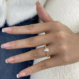 Solitaire Engagement Ring 0.6ct TCW, 14K Gold