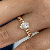 Braided Band Ring 0.6 ct TCW , Solid Gold 14k