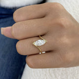 Norien Ring 1.5 ct TCW , Solid Gold 14k
