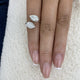Toi-et Moi Ring 2 ct TCW , Solid Gold 14k