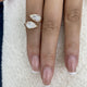 Toi et Moi Ring 2 ct TCW , Solid Gold 14k
