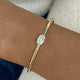 Sleek Bracelet 0.5 ct TCW , Solid Gold 14k