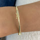 Sleek Bracelet 0.5 ct TCW , Solid Gold 14k