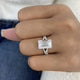 Keloza Ring 5.3 ct TCW , Solid Gold 14k