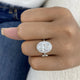 Samara Ring 4.5 ct TCW , Solid Gold 14k