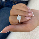 Aviara Trilogy Ring 3.5 ct TCW , Solid Gold 14k