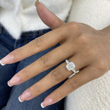 Aviara Trilogy Ring 3.5 ct TCW , Solid Gold 14k