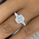 Aviara Trilogy Ring 3.5 ct TCW , Solid Gold 14k