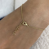 Hand Harness Bracelet 0.9 ct TCW , Solid Gold 14k