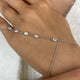 Hand Harness Bracelet 0.9 ct TCW , Solid Gold 14k