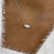 Solitaire Necklace 1 ct TCW , Solid Gold 14k