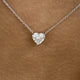 Romantic Necklace 1 ct TCW , Solid Gold 14k