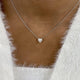 Romantic Necklace 1 ct TCW , Solid Gold 14k