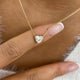 Romantic Necklace 1 ct TCW , Solid Gold 14k