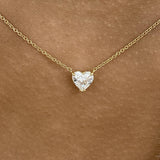 Romantic Necklace 1 ct TCW , Solid Gold 14k