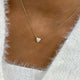 Romantic Necklace 1 ct TCW , Solid Gold 14k