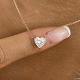 Romantic Necklace 1 ct TCW , Solid Gold 14k