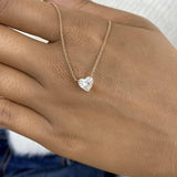 Romantic Necklace 1 ct TCW , Solid Gold 14k