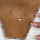 Romantic Necklace 1 ct TCW , Solid Gold 14k