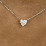 Romantic Necklace 1.5 ct TCW , Solid Gold 14k