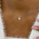 Romantic Necklace 1.5 ct TCW , Solid Gold 14k