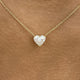 Romantic Necklace 1.5 ct TCW , Solid Gold 14k