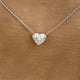 Romantic Necklace 2 ct TCW , Solid Gold 14k