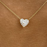 Romantic Necklace 2 ct TCW , Solid Gold 14k