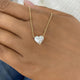 Romantic Necklace 2 ct TCW , Solid Gold 14k