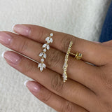 Chandelier Drop Earrings 2.1 ct TCW , Solid Gold 14k