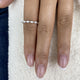 Stackable Band Ring 0.4 ct TCW , Solid Gold 14k