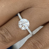 Nolene Ring 1.9 ct TCW , Solid Gold 14k